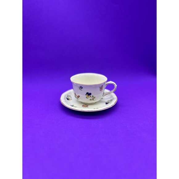 Villeroy & Boch Petite Fleur Porcelain Tea Cup and Saucer Set - Picture 2 of 12